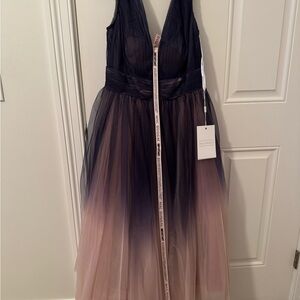 Mac Duggal Purple Pink Ombre Evening Gown.